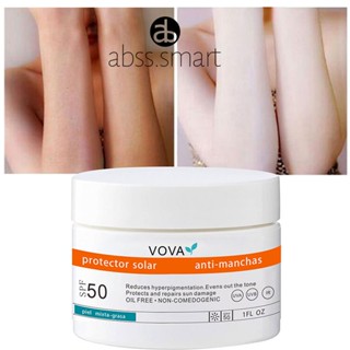 Vova ครีมกันแดดไวท์เทนนิ่ง Anti-aging Oil-control Moisturizing Sunblock ครีมบำรุงผิวหน้า Body ครีมกันแดด Spf50 TECH3