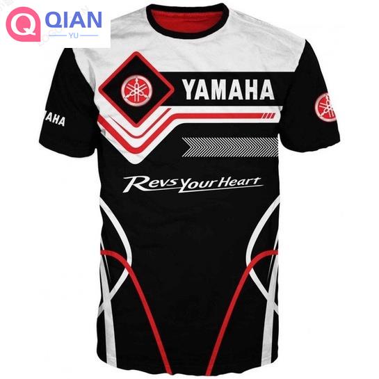 2023 Faxshion Yamaha Racing t Xshirt 3d พิมพ์ O-คอ Caxsual Teexs Topxs Xstreetwear Overxsize T-xshir