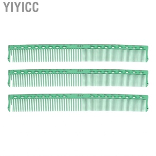 Yiyicc Comb Sets  Ergonomic Durable Professional Lightweight Hair Styling Combs ABS 3pcs Double Sided Use for Bathroom Barber Shop