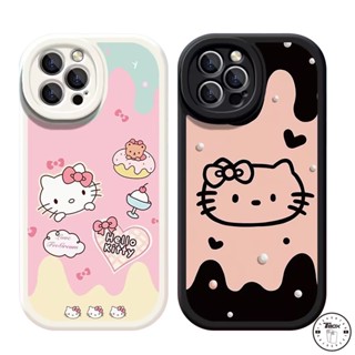 เคสโทรศัพท์มือถือ ลายการ์ตูนคิตตี้ ไอศกรีม สําหรับ Vivo Y20 Y20s Y15 Y12 Y16 Y22 Y15s Y36 Y20i Y02 Y21 Y17 Y31 Y35 Y12i Y11 V25E Y22s Y21s Y91C Y91 Y33s Y15A Y51 Y21A Y02A V23E V23 Y30