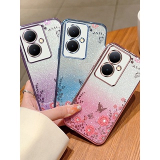 เคสโทรศัพท์มือถือแบบนิ่ม แต่งกลิตเตอร์ ไล่โทนสี ระยิบระยับ ระยับ แฟชั่น สําหรับ vivo Y27 Y36 Y78 Plus Y78+ 4G 5G 2023