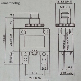 Kamembetbg สวิตช์ฟิวส์เบรกเกอร์ ป้องกันไฟโหลดเกิน 3A 4A 5A 6A 8A 10A 15A 20A 30A TH