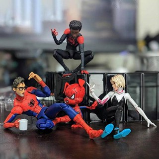 ฟิกเกอร์ Sentinel Sv Action Spider Gwen Stacy Spiderman Marvel Into the Spider-Verse Miles Morales ของเล่น ของขวัญวันเกิด สําหรับเด็ก