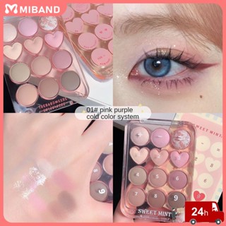 พร้อมส่ง Sweet Mint 12 Color Love Matte Eye Shadow Plate Eye Makeup Eye Shadow Plate Eye Makeup Pk Mac