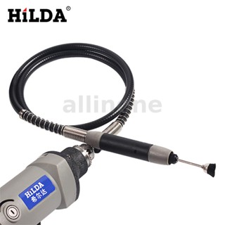 Allinone HILDA เครื่องมือเพลาโรตารี่ ยืดหยุ่น 110 ซม. พร้อมหัวจับ 6 ชิ้น สําหรับ Dremel 400W