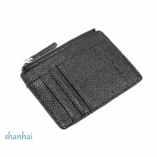 Shanhai กระเป๋าสตางค์ กระเป๋าใส่นามบัตร ID แฟชั่นสําหรับผู้ชาย และผู้หญิง