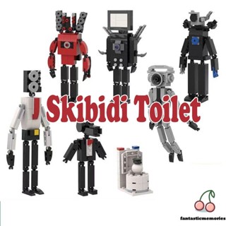 Toilet Man vs Monitor Man Skibidi Toilet ของเล่นบล็อกตัวต่อห้องน้ํา Skibidi สําหรับเด็กผู้ชาย