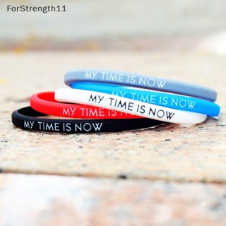 Fo My Time Is Now สายรัดข้อมือซิลิโคน สไตล์สปอร์ต แฟชั่น สําหรับนักเรียน คู่รัก TH