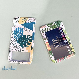 Shanhai กระเป๋าใส่บัตรเครดิต ผ้าโพลีเอสเตอร์ พิมพ์ลายการ์ตูนรถบัส สําหรับผู้หญิง นักเรียน