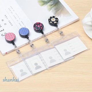 Shanhai คลิปหนีบป้ายชื่อ บัตรประจําตัว นามบัตร บัตรประจําตัว สายคล้อง