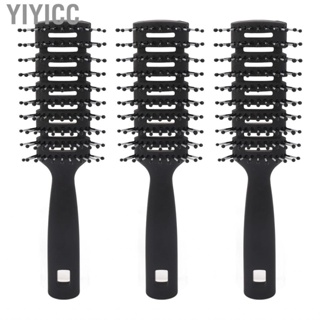 Yiyicc Vent Brush  Reduce Dandruff Ventilated 11 Row Promote Circulation Hair with Ball Tipped Bristles for Drying Quickly Straight