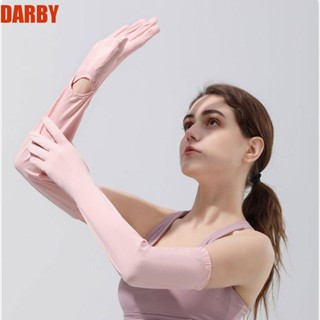 Darby ถุงมือแขนยาว ผ้าเรยอน กันแดด ดูดซับเหงื่อ กันลื่น เหมาะกับฤดูร้อน สําหรับตกปลา