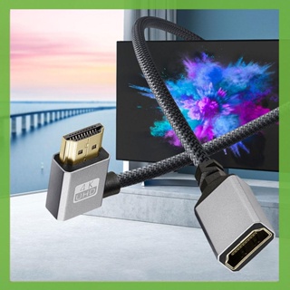 [aigoni.th] อะแดปเตอร์สายเคเบิลไนล่อนถัก 18 Gbps HDMI ตัวผู้ เป็นตัวเมีย 15 ซม.