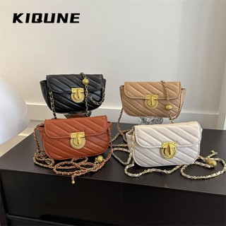 KIQUNE  กระเป๋าผู้หญิงสะพายข้าง กระเป๋าสะพาย ข้าง 2023 NEW   Chic Trendy สวยงาม Stylish L91TYAT 37Z230910