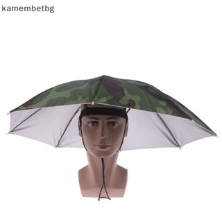 Kamembetbg หมวกร่มกันแดด พับได้ สําหรับตกปลา เดินป่า ตั้งแคมป์ ชายหาด 1 ชิ้น