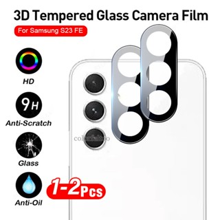 3D Tempered Glass Camera Film For Samsung Galaxy S23 FE S21 S20 FE S20FE S21FE S23FE 4G 5G Full Cover Glue Curved Camera Screen Protector Back Lens Protective Film