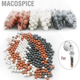 Macospice Shower Head Filter Ball Negative Ion Stone Bead Replacement for Bathroom