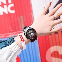 watch One Piece นาฬิกาข้อมือดิจิทัล LED รูปดราก้อนบอล วันพีช กันน้ํา สําหรับผู้ชาย และผู้หญิง