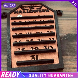 [Iniyexa] ปฏิทินไม้ แฮนด์เมด ถอดออกได้ สําหรับปาร์ตี้ฮาโลวีน