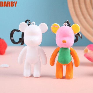 Darby ชุดจี้หมี แฮนด์เมด ขนาดเล็ก สีขาว สําหรับทํางานจิตรกรรม แฮนด์เมด DIY