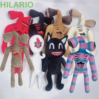 Hilario ตุ๊กตาฟิกเกอร์ รูปหัวไซเรน ผ้ากํามะหยี่ขนนิ่ม ของขวัญคริสต์มาส สีขาว สีดํา