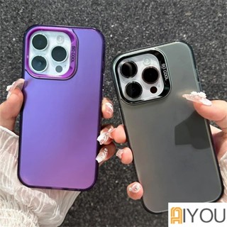 เคสไอโฟน14 pro max เคส iPhone 14 แข็งกล้องรูใหญ่แบบนิ่มกันกระแทก ด้วยไมโครแท็ก กรณีอะคริลิคแข็ง สำหรับ เคส Apple iPhone14 13 12 11 Pro max 14Plus เคสไอโฟน11 เคสi11 14 Pro Max case