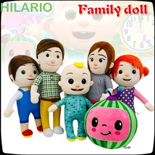 Hilario ของเล่นตุ๊กตา Cocomelon JJ Sister Brother Daddy Mummy น่ารัก เพื่อการเรียนรู้ สําหรับเด็ก ครอบครัว