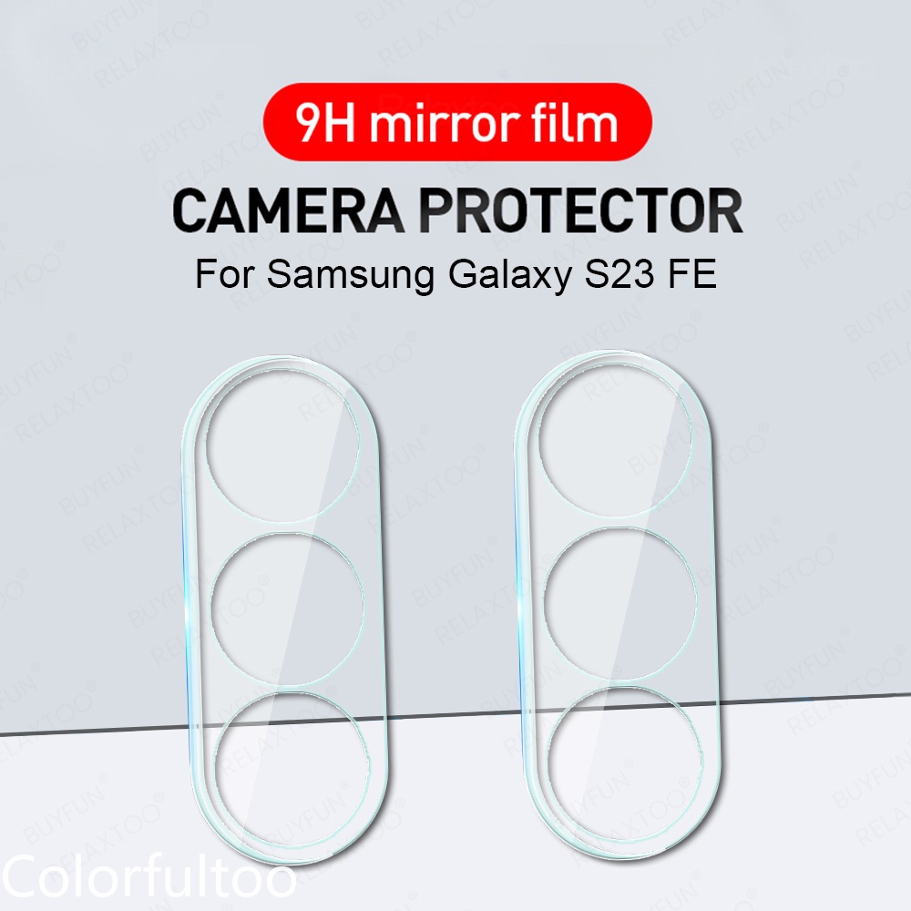 ฟิล์มกระจกนิรภัยกันรอยเลนส์กล้อง HD 3D สําหรับ Samsung Galaxy S23 FE S21 S20 FE S20FE S21FE 4G 5G