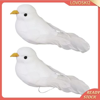 [Lovoski2] นกพิราบปลอม ประดับขนนกปลอม DIY สําหรับงานปาร์ตี้อีสเตอร์