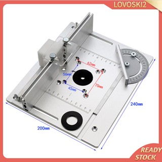 [Lovoski2] แผ่นเราเตอร์โต๊ะ พร้อมเกจวัดยก สําหรับงานไม้