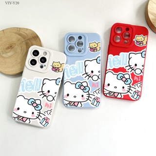 VIVO Y20 Y20i Y20S G Y12S Y12A Y17 Y15 Y12 Y16 Y19 Y91 Y95 Y91C Y1S 2021 เคสวีโว่ สำหรับ Kitty Cat เคส เคสโทรศัพท์