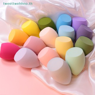 Tweettwehhno พัฟฟองน้ําแต่งหน้า แบบนิ่ม รูปหยดน้ํา สีสันสดใส