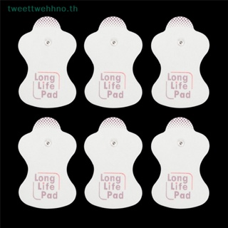 Tweettwehhno แผ่นอิเล็กโทรด แบบเปลี่ยน สําหรับเครื่องนวด Omron Elepuls Long Life Pad 10 ชิ้น
 Th