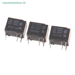 Tweettwehhno รีเลย์สัญญาณ G5V-1-T90 G5V-1-5VDC G5V-1-12VDC G5V-1-24VDC 6Pin Spdt