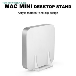 Tweettwehhno กล่องเราเตอร์อะคริลิคใส แนวตั้ง กันลื่น สําหรับ Mac Mini TH 2010-2020