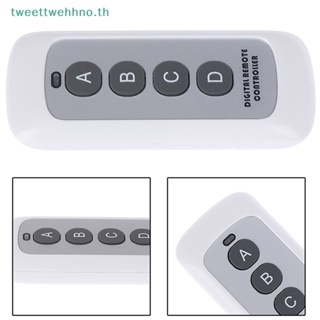 Tweettwehhno รีโมตคอนโทรล ไร้สาย 433MHz 4 ปุ่ม EV1527 1 ชิ้น