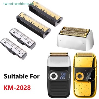 Tweettwehhno ใบมีดโกนหนวดไฟฟ้า ฟอยล์สีทอง แบบเปลี่ยน สําหรับ KM-2028 TH