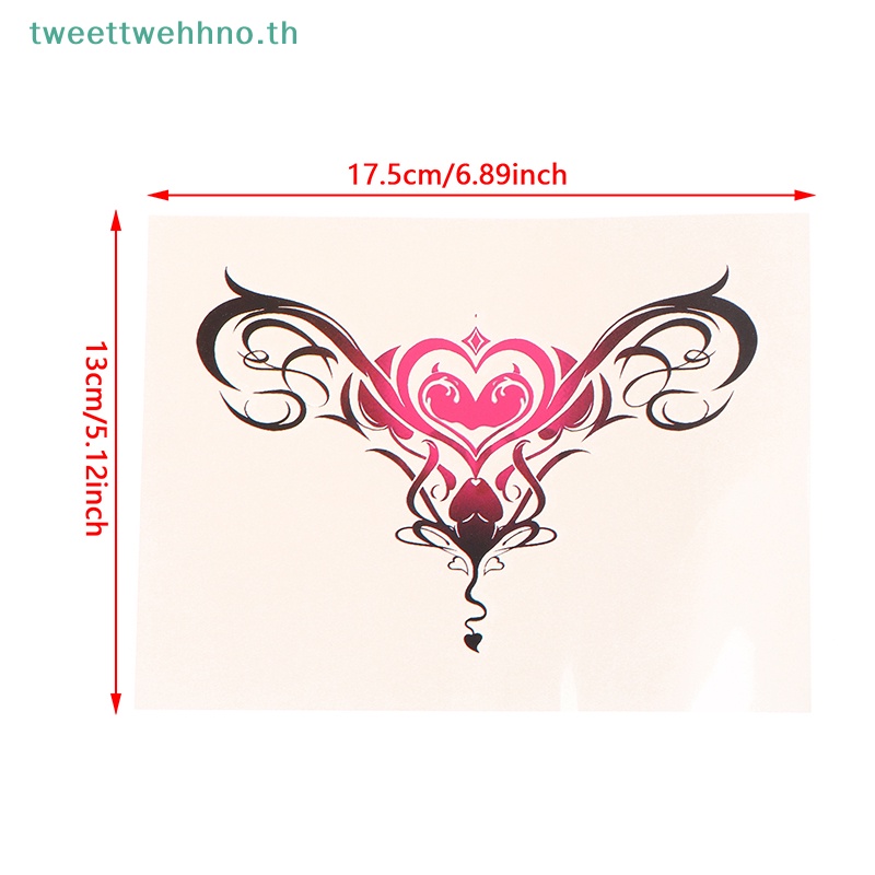 Tweettwehno 1 ชิ้น Tattoo Sex กันน้ําชั่วคราว Tattoos Womb สักปลอมสติกเกอร์ TH - รูปที่ 7