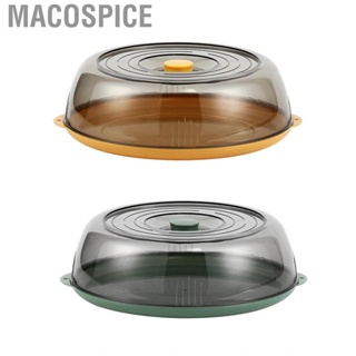 Macospice Microwave  Cover Transparent Lid Stackable  Preservation for Kitchen