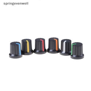 [springevenwell] ใหม่ พร้อมส่ง ลูกบิดสวิตช์โพเทนชิโอมิเตอร์ เส้นผ่าศูนย์กลาง 6 มม. 10 ชิ้น