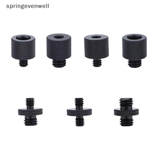 [springevenwell] อะแดปเตอร์สกรูเมาท์ขาตั้งกล้อง 3/8 นิ้ว เป็น 1/4 นิ้ว ตัวผู้ เป็นตัวเมีย