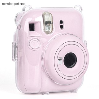 [newhopetree] เคสกล้องคริสตัลแวววาว พร้อมสายคล้อง สําหรับ Fujifilm Instax Mini 12