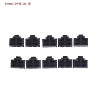 Tweet ฝาครอบพอร์ตฮับอีเธอร์เน็ต RJ45 กันฝุ่น สีดํา 10 ชิ้น