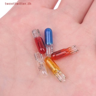 Tweet หลอดไฟแดชบอร์ด T5 12v 1.2w สําหรับรถยนต์ 10 ชิ้น