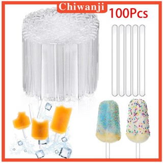 [Chiwanji] แท่งไอศกรีมอะคริลิค สําหรับบ้าน ห้องครัว 100 ชิ้น