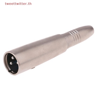 Tweet สายเคเบิลเสียงไมโครโฟน 3 Pin XLR ตัวผู้ เป็น 1/4 นิ้ว 6.35 มม. 1 ชิ้น
 Th