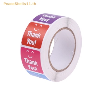 Peaceshells สติกเกอร์ฉลาก Thank You สําหรับติดบรรจุภัณฑ์เบเกอรี่ 500 ชิ้น ต่อม้วน