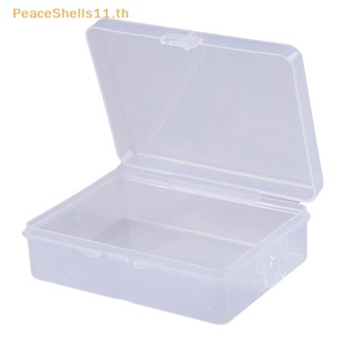 Peaceshells กล่องพลาสติกใส ทรงสี่เหลี่ยม ขนาด 9 ซม.*6.5 ซม.*3 ซม. อเนกประสงค์