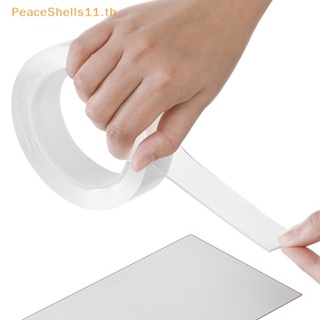 Peaceshells เทปกาวนาโน แบบใส สองด้าน กันน้ํา ใช้ซ้ําได้ 1 2 3 5 เมตร TH