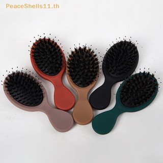 Peaceshells หวีแปรงไนล่อน ทรงวงรี ขนาดเล็ก ป้องกันไฟฟ้าสถิตย์ สําหรับร้านทําผม 1 ชิ้น